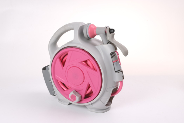 Carrete de manguera de jardín retráctil profesional para lavado de automóviles de riego